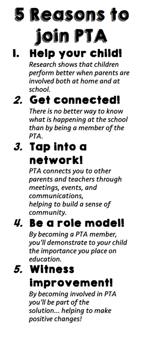 5 reasons to join PTA
